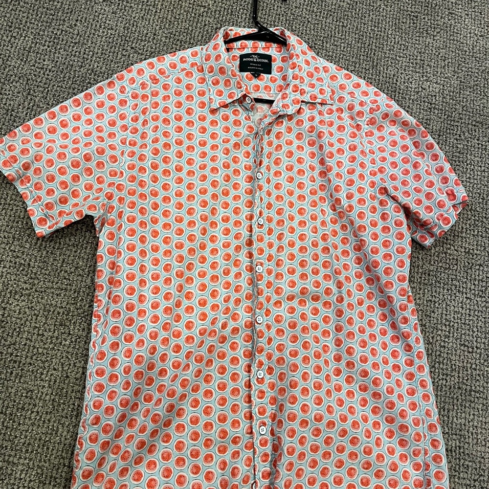 Rodd & Gunn Watermelon Geometric Shirt